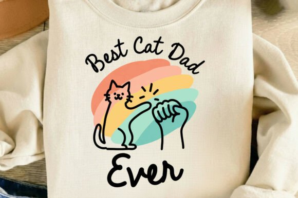 Best Cat Dad Ever Funny Cat Lover Png: A Designer's Asset