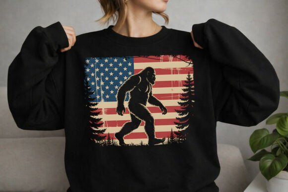 Bigfoot American Flag PNG: A Unique Patriotic Design Asset