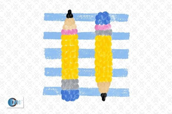 Coastal Pencil Stripes: A Seasonal Design Asset for Educators & Creators