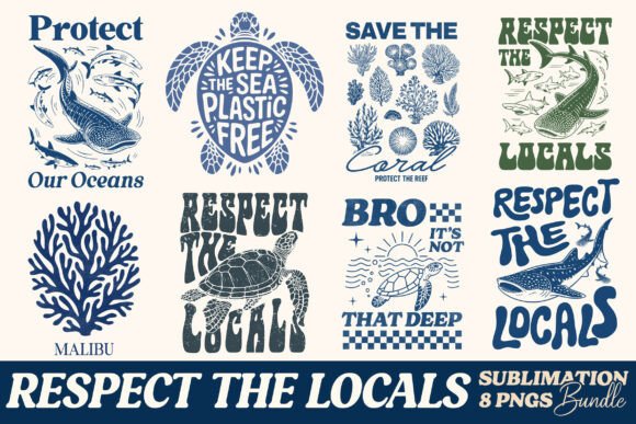 Design with Impact: The Summer Ocean Conservation PNG Bundle