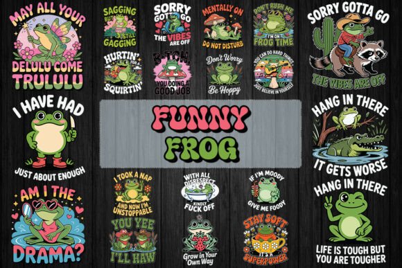 Funny Frog SVG Bundle: Elevating Modern Design with Whimsy