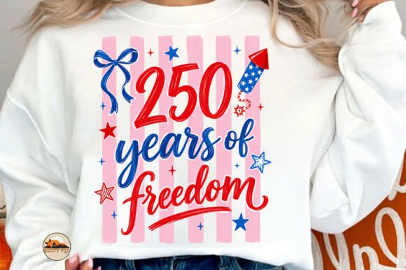Striped 250 Year Freedom 4th July Shirt: A Design Asset