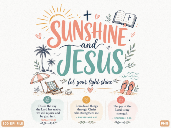 Sunshine and Jesus Christian PNG: A Designer's Guide to Faith-Based Visuals